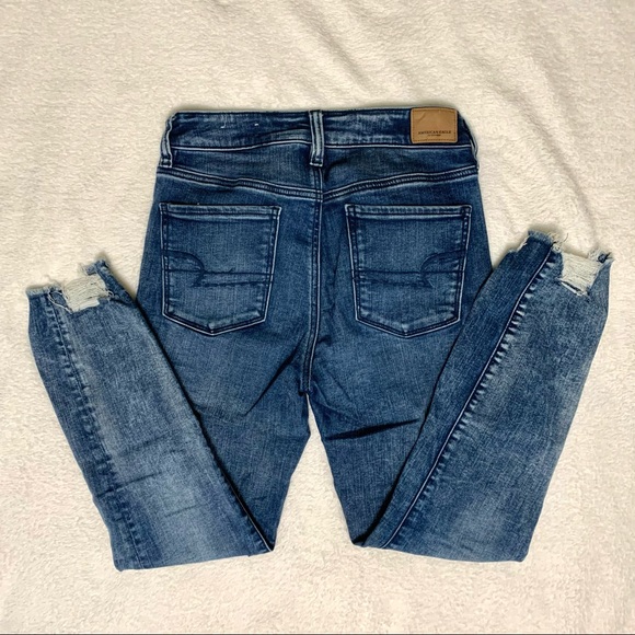 American Eagle Dark Wash Skinny Jeans - Picture 2 of 5